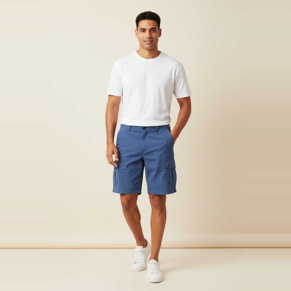 Quiksilver Waterman NWT Mens Cargo Walk Shorts 40 Ensign Blue Fishing Boating
